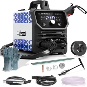 210A MIG Welder 120V 4 in 1 Welding Machine Gas/Gasless Flux Core/Lift TIG/Stick Large Digital Led Display with IGBT Inverter RBM2100