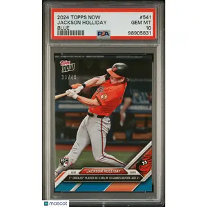 Jackson Holliday 2024 Topps Now #541 Rookie PSA 10 GEM MINT 98905831 Blue /49
