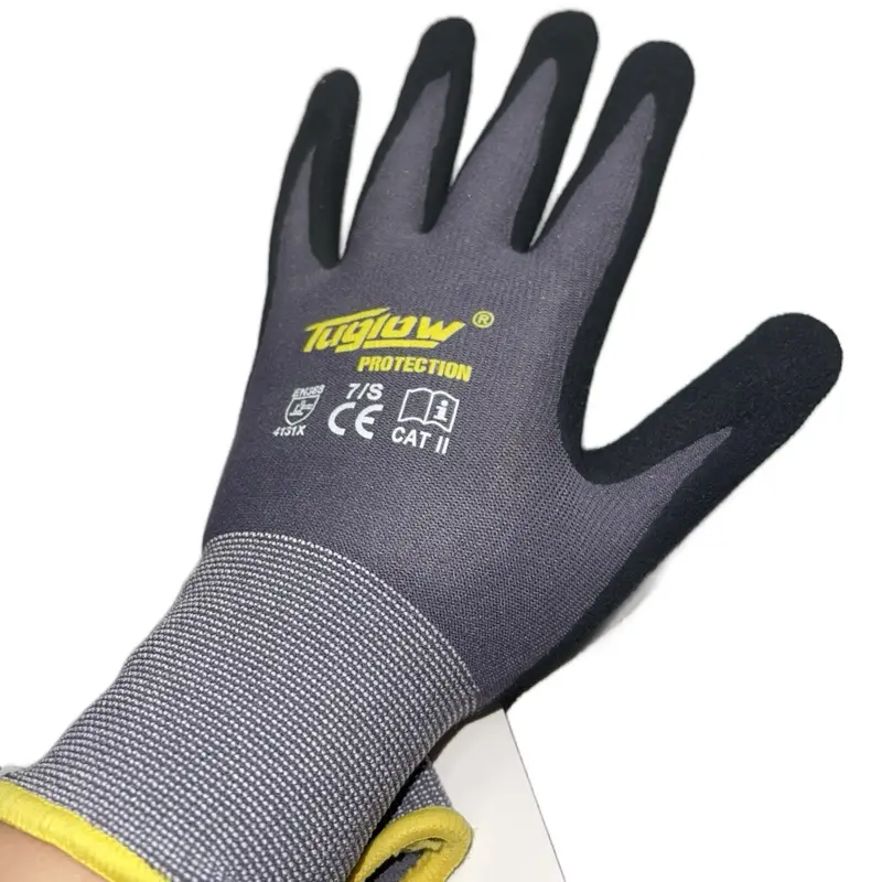 DLUX 1 (305) Sandy Grip Garden Gloves, 12-Piece Protective Gloves for Garden Tools & Hardware Use