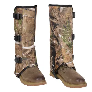 Hikeen Camo Snake Leg Gaiters Adjustable Boot Gaiters for Hiking Waterproof Snake Guards Snake Bite Protection for Lower Legs Outdoor Accessories Walking Shoes Gear