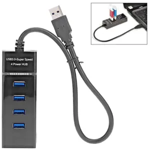 4-Port USB 3.0 Hub Splitter Multi Adapter High Speed For PC Mac Desktop Laptop etc 4-Port USB 3.0 Hub Splitter Multi Adapter High Speed For PC Mac Desktop Laptop etc