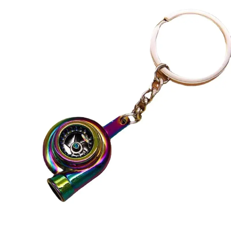 Mini Simulation Turbocharger Keychain - Metal Turbo Model Pendant, Car Accessories, Vehicle Accessories, Racing Auto Mod Decor Gift For Gearheads