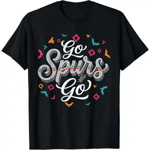 Go Spurs Go Basketball Season Game Day Basketball Fan T-Shirt