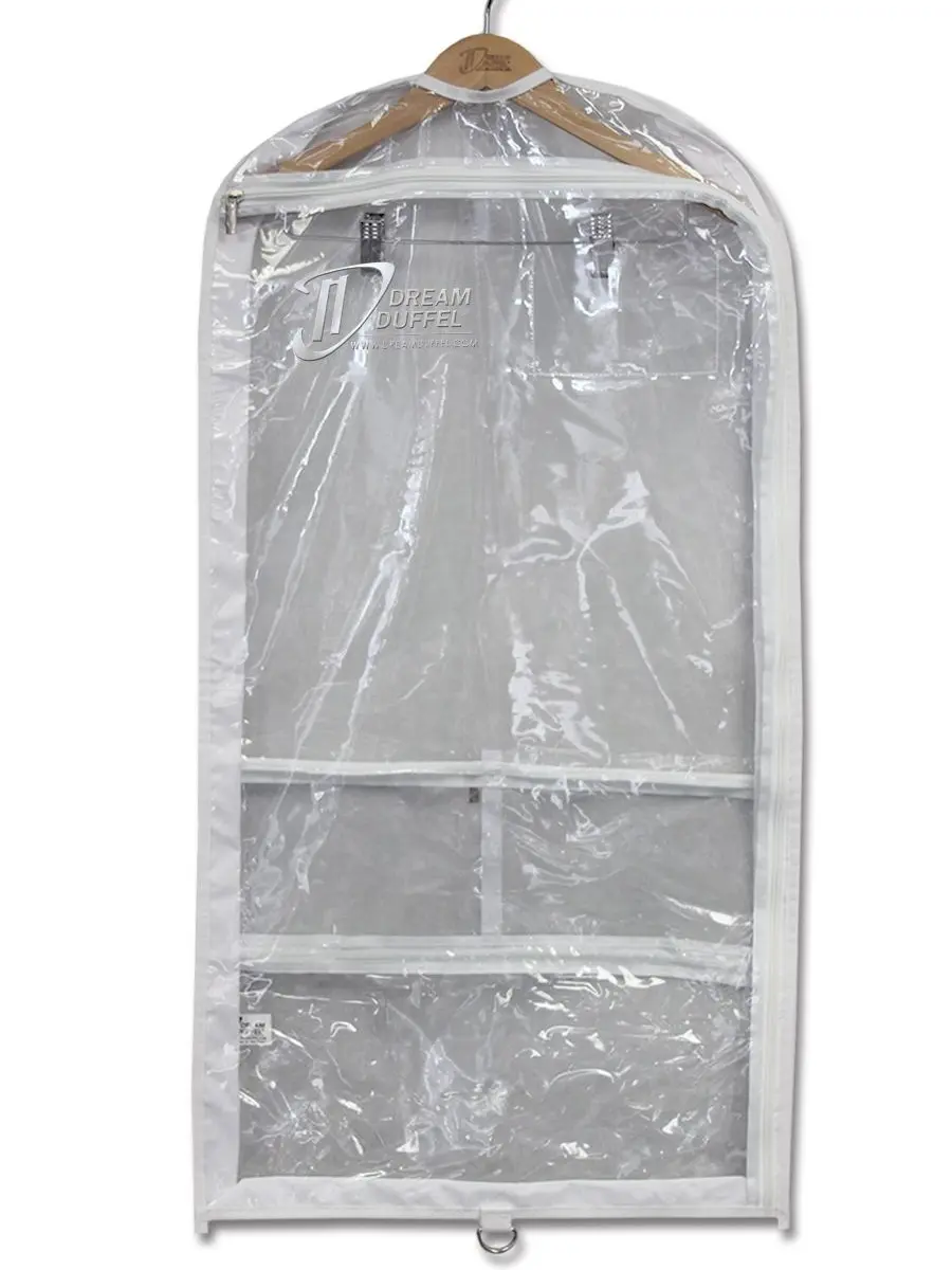 Dream Duffel Gusseted Garment Bag with Side Zip – Extra Room for Dance, Cheer & Pageant Costumes | Individual or 3-Pack