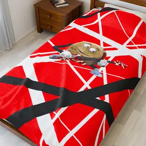VH 5150 Printed Fleece Blanket Soft Cozy Lightweight Plush Microfiber Throw HD Print Unique Trendy Christmas Gift for Sofa & Home