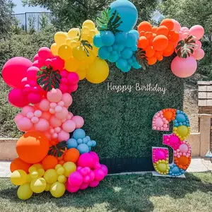 Balloon Arch Kit, 92/104/120pcs/set Colorful Balloon Garland Arch Kit, Party Decoration for Birthday, Anniversary, Baptism, Spring, Wedding