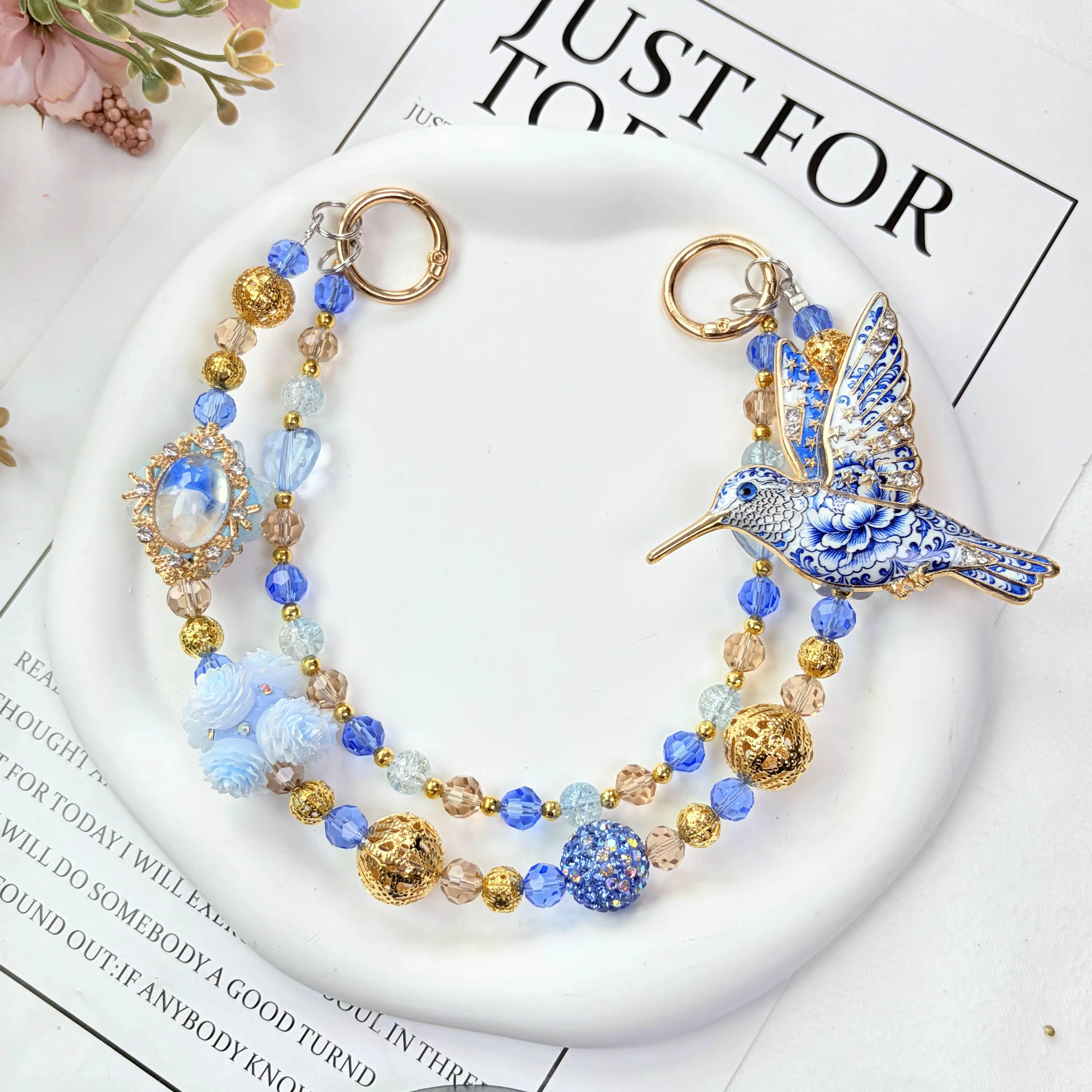 Hummingbird Style Bag Charm,Delicate Handbag Pendant Accessory for Women, Delicate Handbag Pendant Accessory for Women, Detachable Bag Charm,Pretty Holiday Gift,Ideal Birthday Gift for Girls & Women,Summervibes