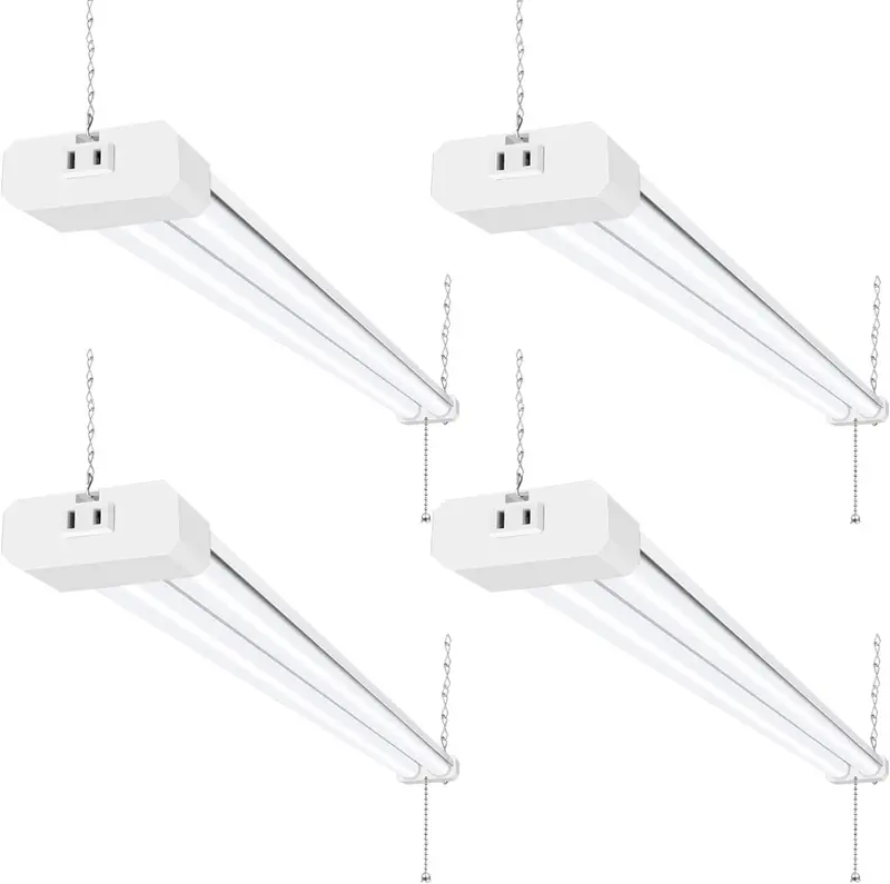 2-Pack Liteler 4FT LED Shop Light 6500K Daylight – Ceiling Fixture For Garage, Workshop, Kitchen