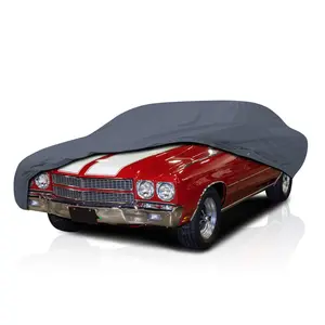 4 Layer Semi Custom Fit Car Cover for Chevrolet Chevelle Malibu 1964-1973 Hardtop Convertible Coupe 2-Door, Lightweight Water Resistant Full Coverage