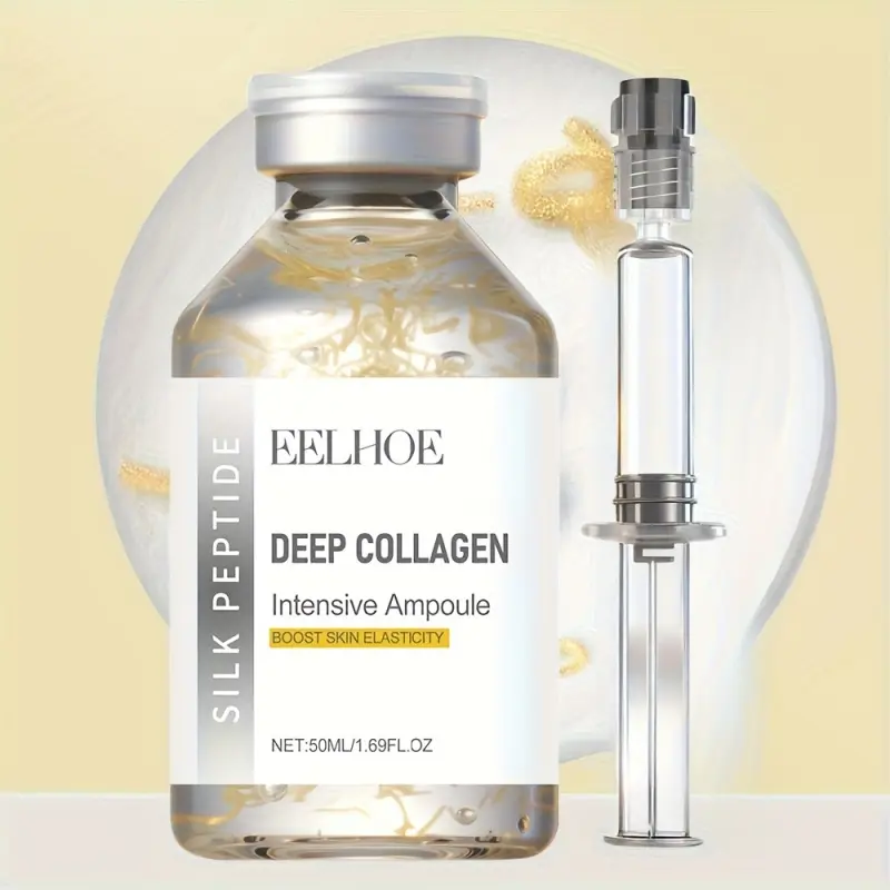 Peptide Firming Serum Ampoule| Facial Essence with Collagen and 30 Peptide Complex| Light Beige Firming Lift(Botax Effect) Firm Advanced Anti Aging| 72 Hours Moisturizing, Unscented Face Drops for All Skin Types| Filler Serum