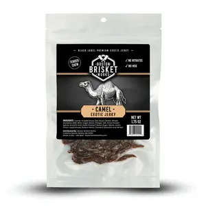 CAMEL JERKY - 100% Camel Meat – Exotic Wild Game Snack – Unique Valentines Day Gifts for Men, Boyfriend, Husband – Cool Guy Gift Idea.