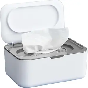 Reusable Wet Wipe Dispenser Box for Babies & Adults, Keeps Wipes Fresh, Desktop Tea Table Napkin Holder, Mask Storage Container