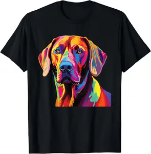 Watercolor Colorful Rhodesian Ridgeback Dog T-Shirt