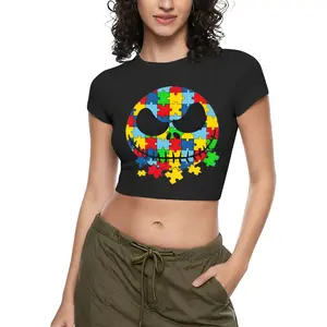 Skellington Autism Vintage Jack Skellington Tshirt Men Women Children Kids T-shirt Hoodie Sweatshirt S to 5XL T Shirt