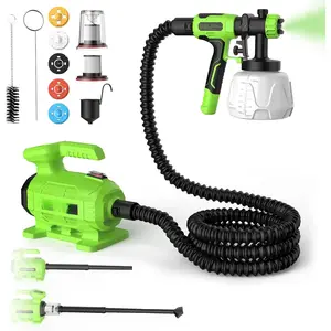 3-in-1 Electric  Sprayer Leaf Blower and Vacuum Cleaner Combo Kit,    with 5 Nozzles & 3  Patterns, Handheld Corded  Sprayer for Furniture, Fences, Sheds, Walls