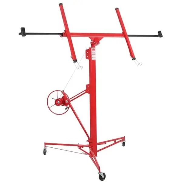 GARVEE Drywall Lift 11FT Drywall Jack Lift for Ceiling, Adjustable Panel Hoist 150LBS Heavy Duty Drywall Lifter