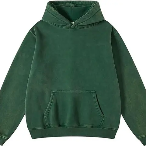 【US Shipping】FAIABLE Womens Oversized Acid Wash Hoodie Unisex Heavyweight Cotton Hoodies Fleece Vintage Washed Sweatshirt Women Men