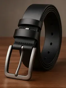Mens Dress Belt,Genuine Casual Leather Belts for Men 1.5" Width