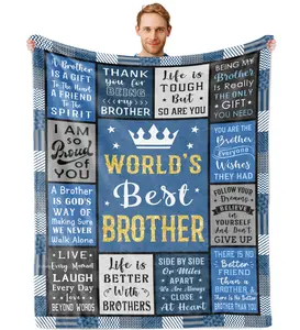 gifts for Brother from Sister, , Brother Birthday gifts Blanket 60×50