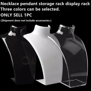Jewelry Store Mannequin Necklace Display Stand, Adjustable Chain Earring Holder, Bracelet Pendant Jewelry Showcase Rack, Retail Display Organizer