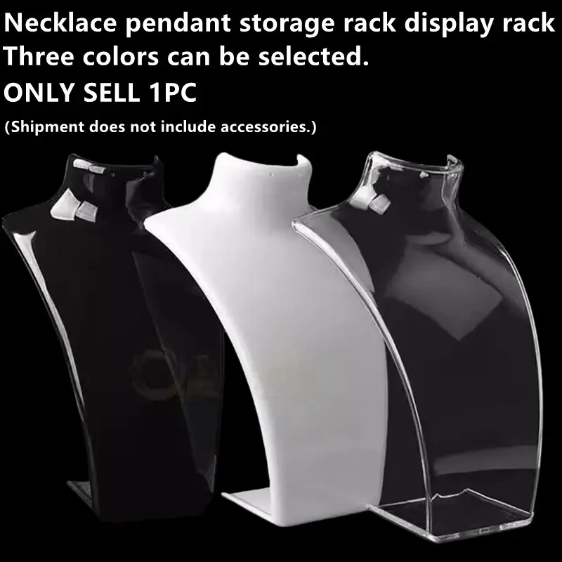 Jewelry Store Mannequin Necklace Display Stand, Adjustable Chain Earring Holder, Bracelet Pendant Jewelry Showcase Rack, Retail Display Organizer