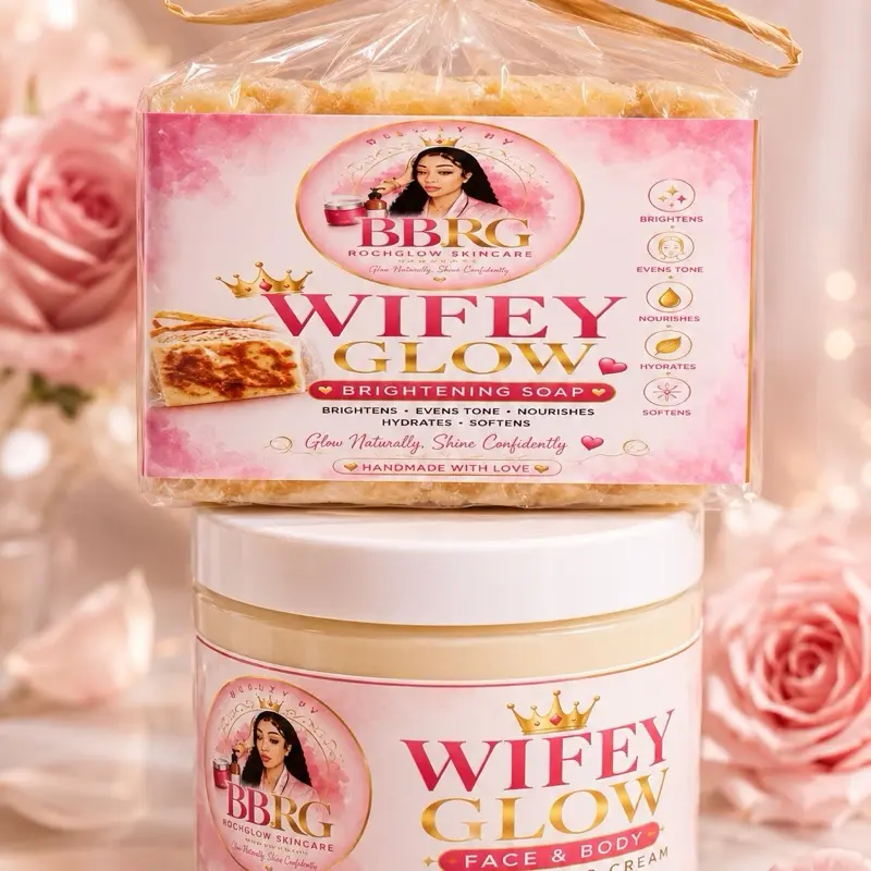 Beautybyrochglow wifey 8oz face cream and soap