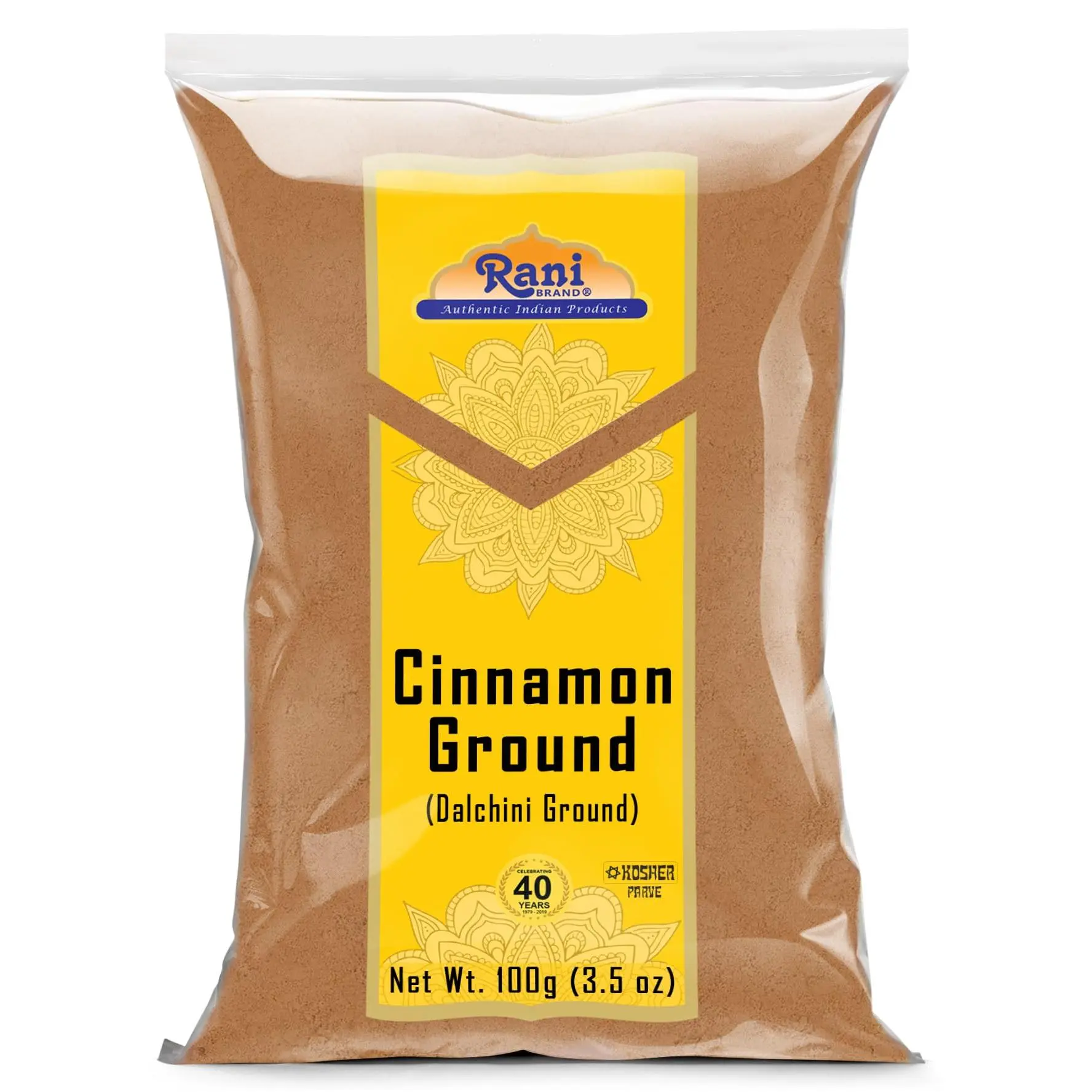 Rani Cinnamon Powder (Ground) Spice 3.5oz (100g) ~ All Natural, Salt-Free | Vegan | No Colors | Gluten Free Ingredients | NON-GMO | Kosher