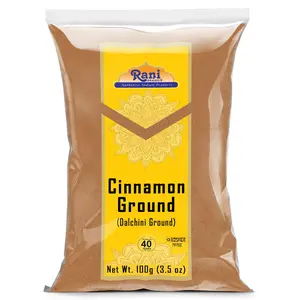Rani Cinnamon Powder (Ground) Spice 3.5oz (100g) ~ All Natural, Salt-Free | Vegan | No Colors | Gluten Free Ingredients | NON-GMO | Kosher
