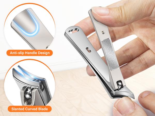 Professional Toe Nails Clipper Set, 1 Set Stainless Steel Concave Blades Toe Nails Clipper Set, Manicure & Pedicure Tools for Men and Women, Nail Care Tool