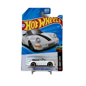 Hot Wheels Porsche 911 Turbo Cabriolet White 3/5 Drop Tops Series Collectible Diecast Toy Car
