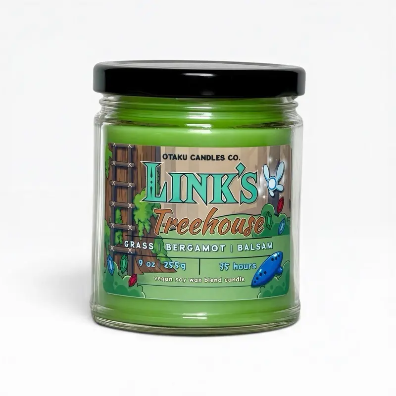 Link’s Treehouse | LoZ Gaming Candle | Vegan Apricot Wax Candle
