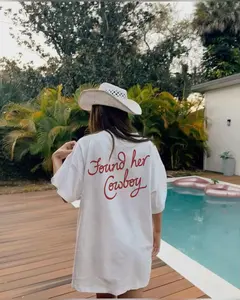 Found Her Cowboy Tshirt, Cowgirl Bride Tee, Western Wedding Shirt, Country Bridal Top, Bachelorette