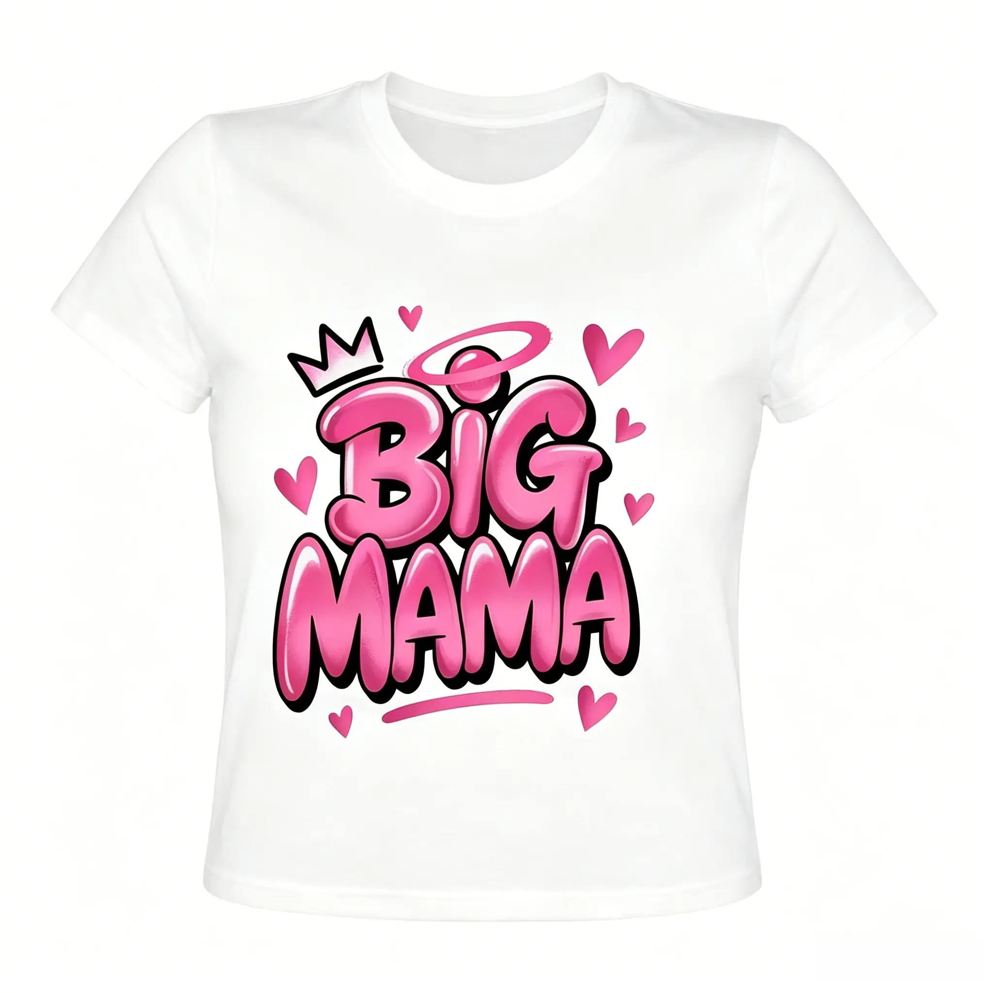 Plus Size Women's Breathable Cotton Shortsleeve T-Shirt - Round Neck, Graphic Print Casual Top, 2XL-3XL, All Seasons, Machine Washable