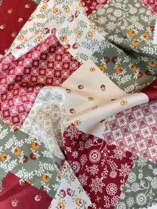 Hippie Style Floral Print Satin