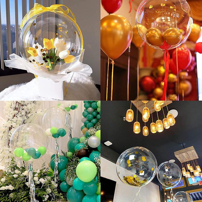 40 Pcs Bobo Balloons Transparent Bubble Bobo Balloon Party Bobo Balloons Clean Bobo Balloons for Christmas Wedding