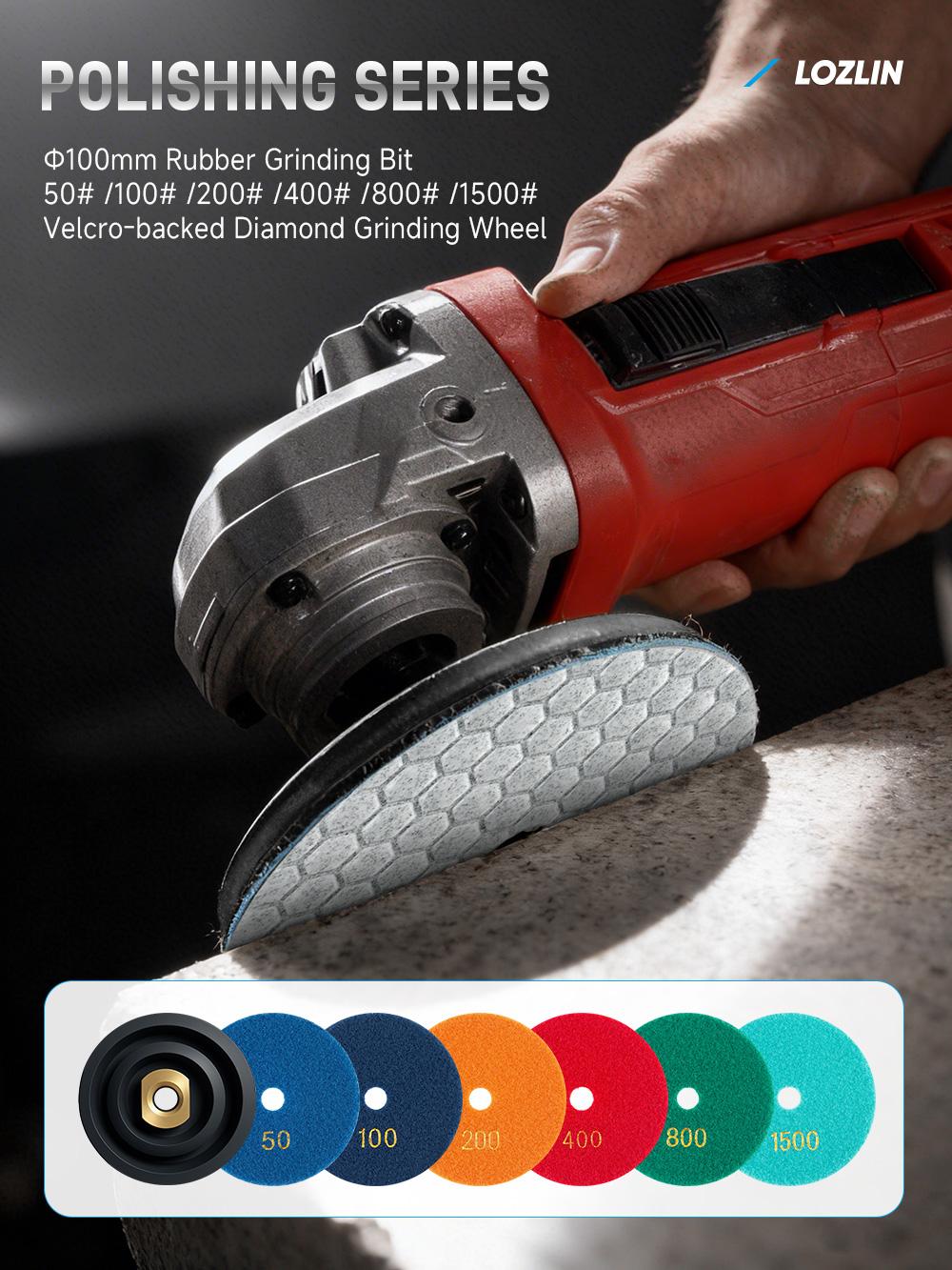 LOZLIN 17PCS Diamond Tool Kit for Tile, Includes Diamond Drill Bits, Saw Blades, Polishing Pads,Hand Pad, Chamfer Drill & Milling Bits, Cut & Grind Porcelain, Glass, Marble, Quartz and Ceramic LOZLIN 17PCS Diamond Tool Kit for Tile, Includes Diamond Drill Bits, Saw Blades, Polishing Pads,Hand Pad, Chamfer Drill & Milling Bits, Cut & Grind Porcelain, Glass, Marble, Quartz and Ceramic