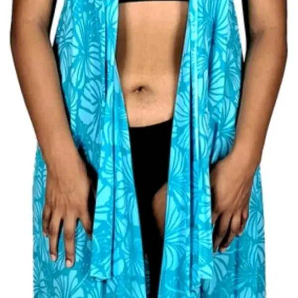 Magic Sarong - Hibiscus - Seafoam on Verdian Green
