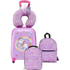 VEVOR Ride - on Luggage, 20 L Capacity, 20 Inches Kids Scooter Suitcase with Flash PU Wheels, Adjustable Handle TPR Non - Slip Grip, Foldable Lightweight Scooter Luggage for Kids Aged 5+, BlueVEVOR Super Brand Day