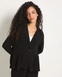 Cove Linen Peplum Blazer