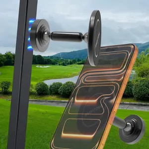 BAIDATONG  Mount Alloy Magnetic Golf Cart iPhone 12-17, Unique Golf Gifts for Men Golfers Women Dad Him, 2026 Golf Accessories Essentials Gadgets Fits EZGO, Club Car, Yamaha megnetic phone holder 360 adjustable Cellphone Smartphone magnetic phone mount