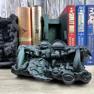 Mimic Fantasy Book Nook - Horror Bookish Merch / Gift For Her or Book Lover - Reading 3D Printed Decor - Accessories to Decorate Your Shelf Plastic Nature