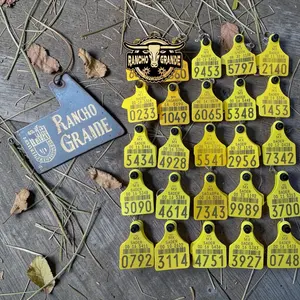 Original Cow Tag Western Key Chain