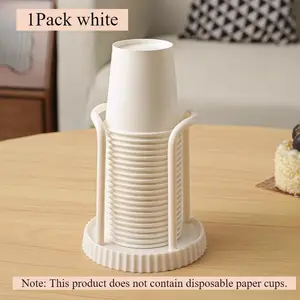 Multifunctional Adjustable Plastic Cup Holder, Bathroom Cup Dispenser, Disposable Paper Coffee Cup Storage, Cup Holder/Paper Cup Organizer, Suitable for Bathroom Sink Counter, Bar, Office, Kitchen, Washable and Reusable