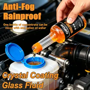 QIFOR Concentrated Coating Waterproof Windshield Wiper Fluid for Automotive Glass, Maintaining Smoothness, Rain Resistance, and Anti Fog Without Stripes, Quickly Restoring Clear Visibility of the Glass
