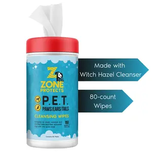 P.E.T. Paws, Ears & Tails Cleanser Wipes, 80 Count