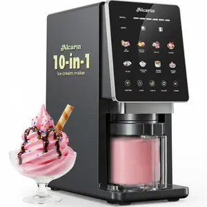 10-in-1 Electric Ice Cream Maker Machine for Homemade, Frozen Treat, Gelato, Froyo, Mix-in & More, High-Protein, Keto, Vegan, Dairy-Free Options summervibes