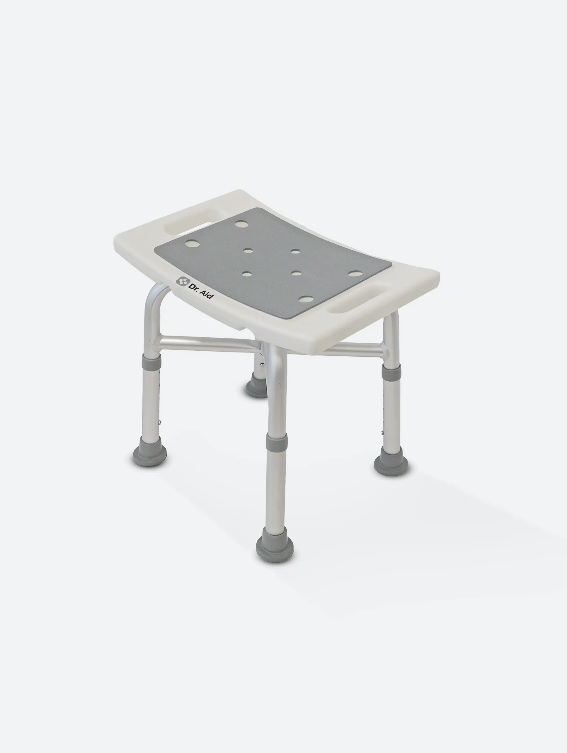 Dr. Aid Shower Chair for Inside Shower - 400 lbs, 5-Height Adjustable Bathroom Stool for Adults, Seniors & Disabled