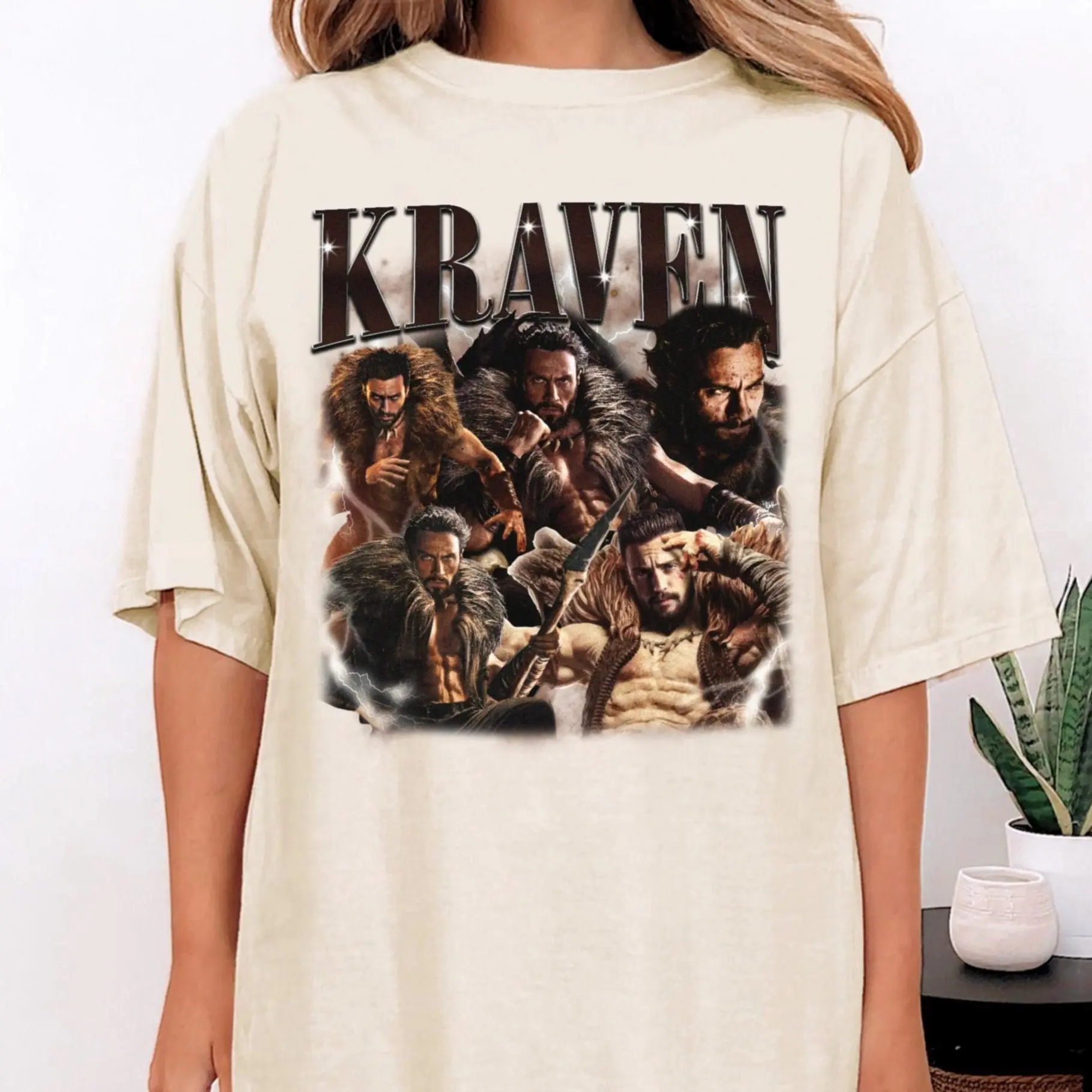 Kraven the Hunter Movie Bootleg Shirt, Retro Aaron Taylor Johnshon Sweater, Movie Bootleg Hoodie