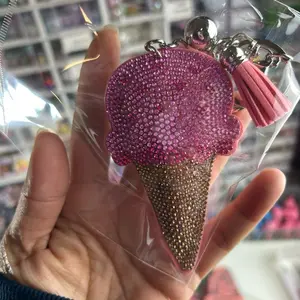 (LIVE CLAIMS ONLY)Melissa's Beauty by Creations Rhinestone Keychain with Unique Design and Sparkling Accents