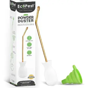 Powder Duster| Large Bulb Duster, Sprayer, and Applicator for Powder and Dust| Perfect for Organic Gardening and Pest Control Treatment for Bed Bugs, Roaches, Ants, Fleas, Ticks, and More